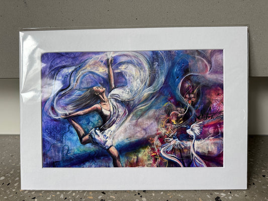 Dance of Freedom A4 Print in A3 Mount