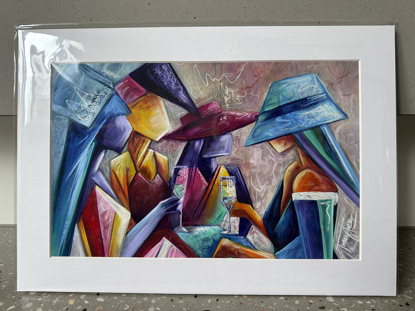 Moments Worth Toasting A4 Print in A3 Mount