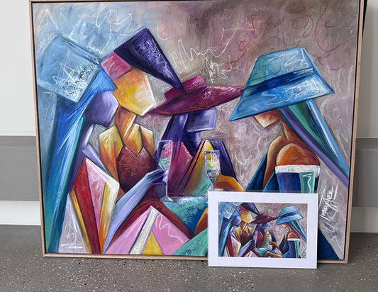 Moments Worth Toasting A4 Print in A3 Mount